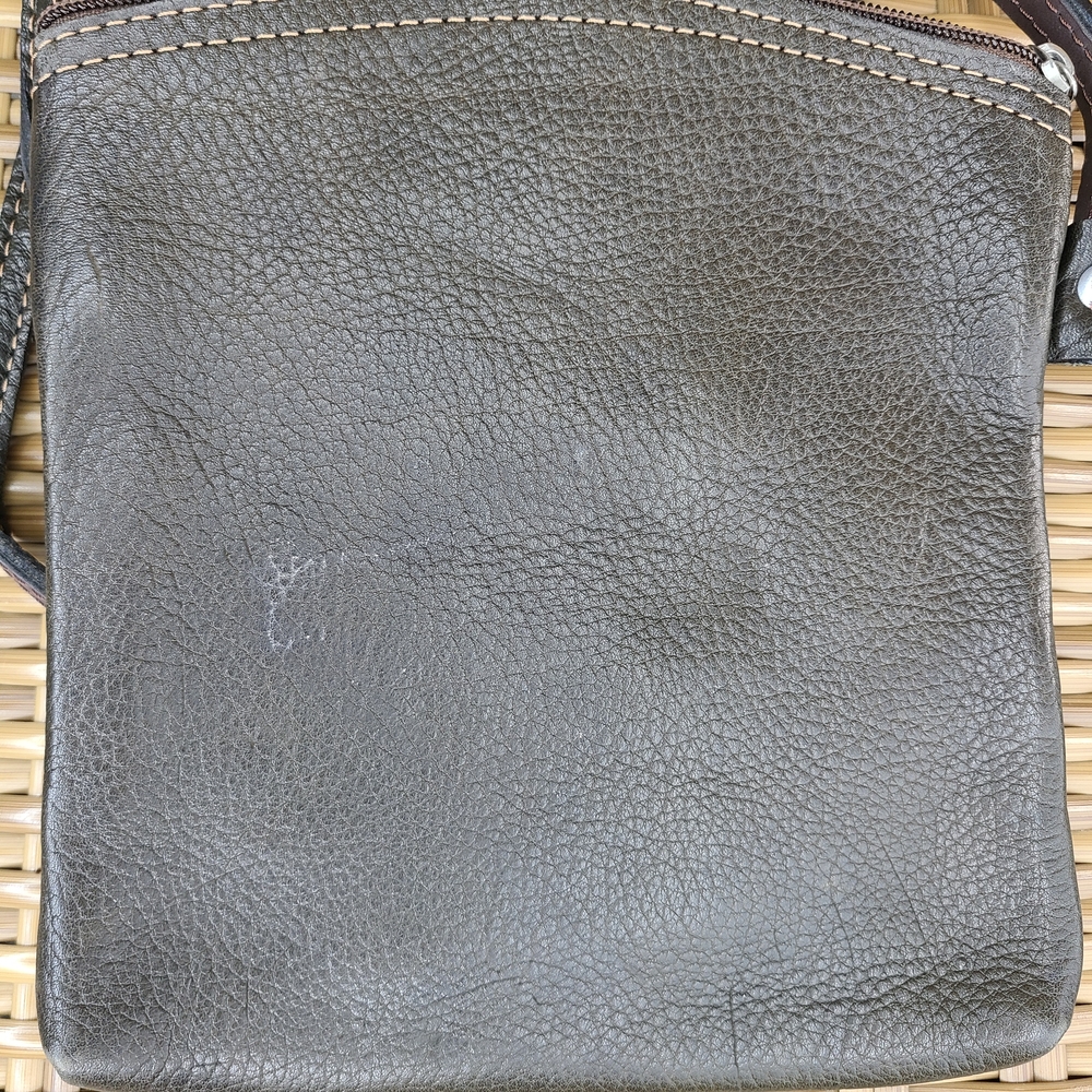 Cartera Bandolera Brown Leather Crossbody Bag Small - Picture 15 of 15